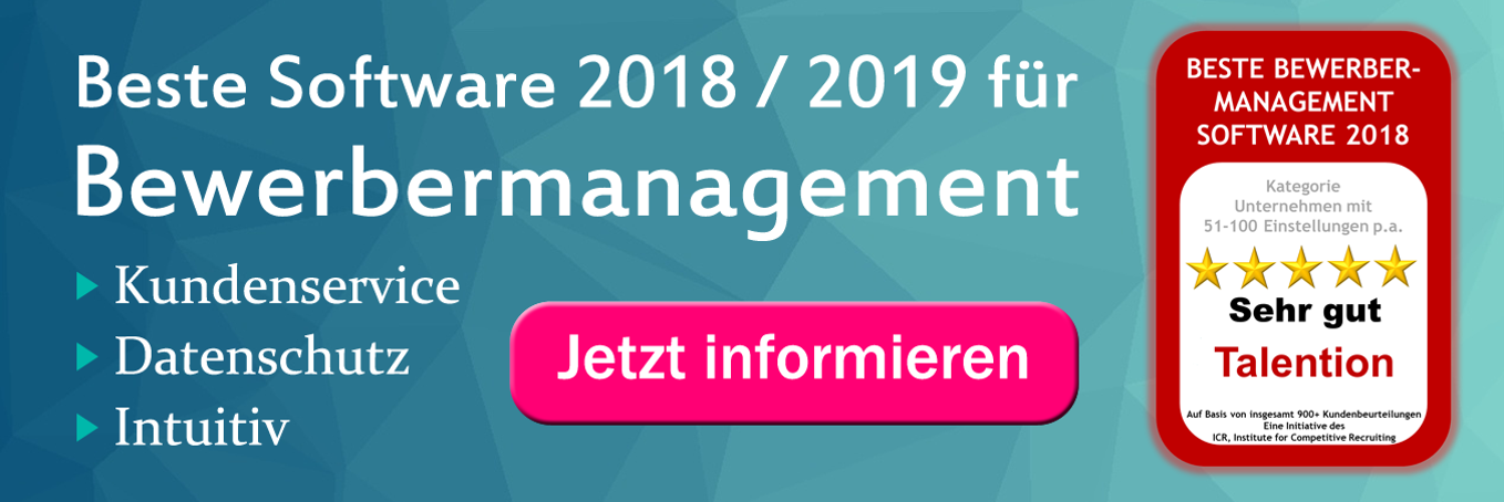 Beste Bewerbermanagement Software 2018 / 2019