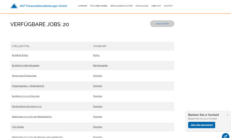 4 Beispiele für gelungene Jobportale AKP 4 Beispiele für gelungene Jobportale AKP