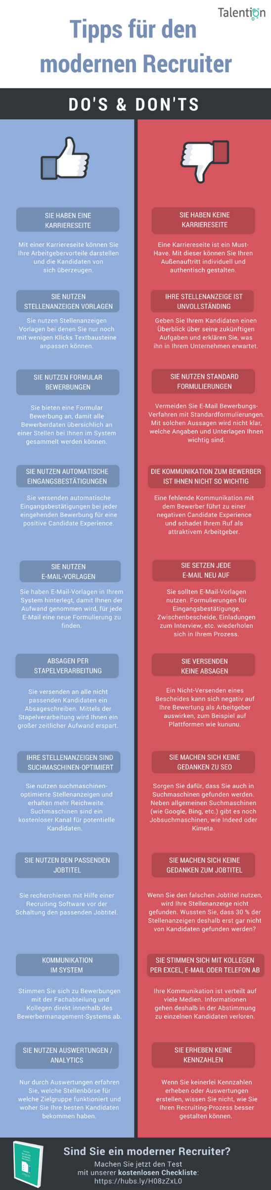 Infografik: Tipps für den modernen Recruiter