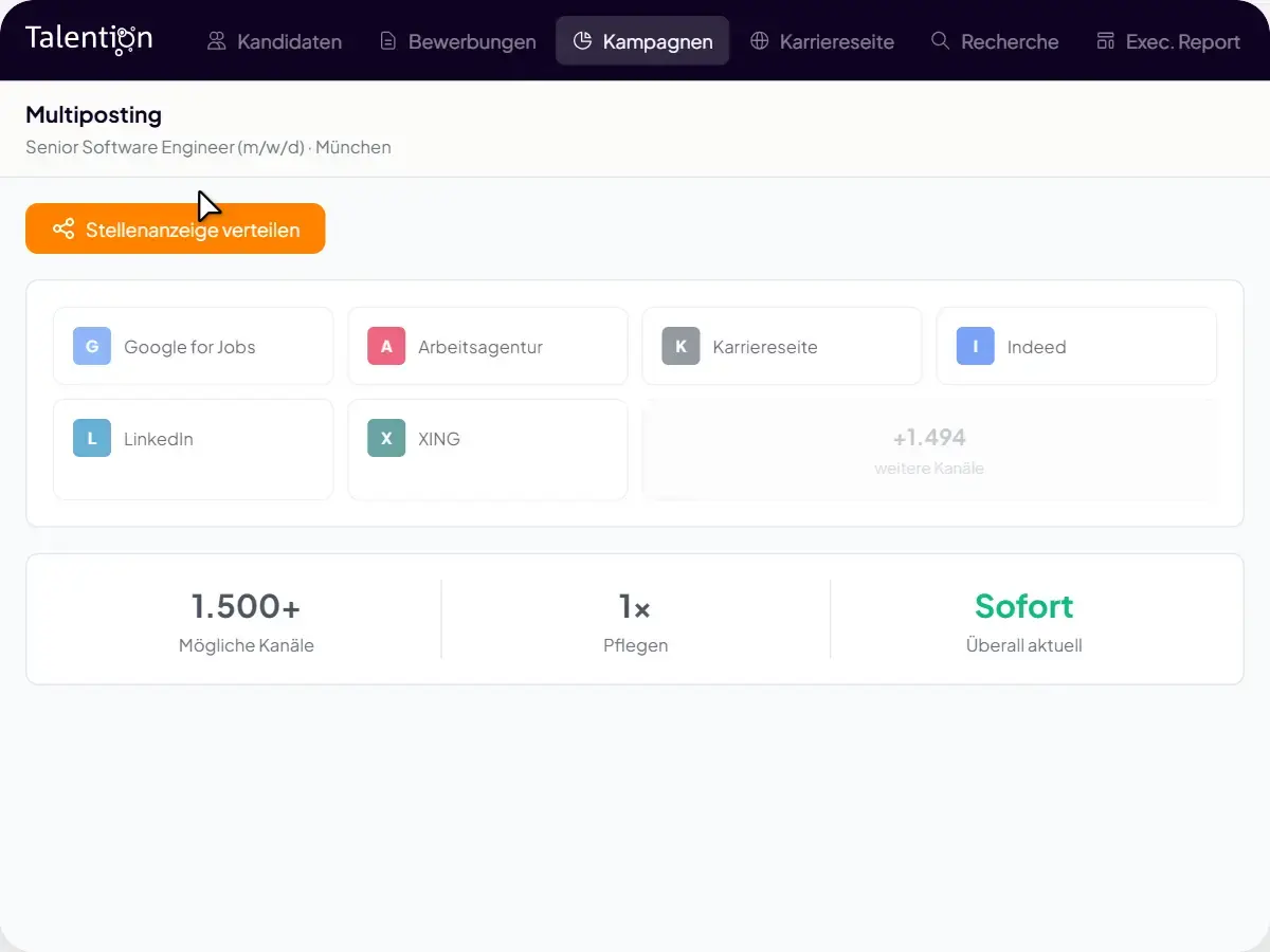 Recruiting Software – Multiposting aus einer Plattform
