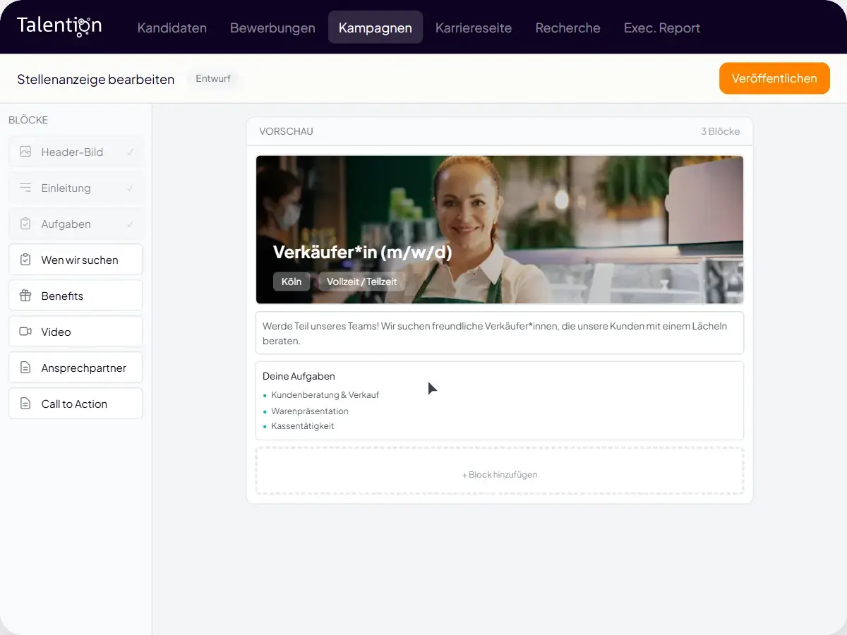 ATS Software – Karriereseite mit SEO